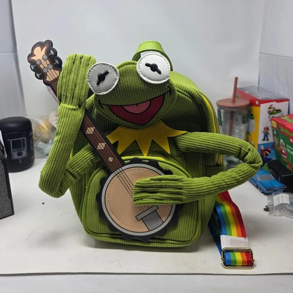 Her Universe Disney Kermit The Frog With Banjo Corduroy Mini Backpack Pride